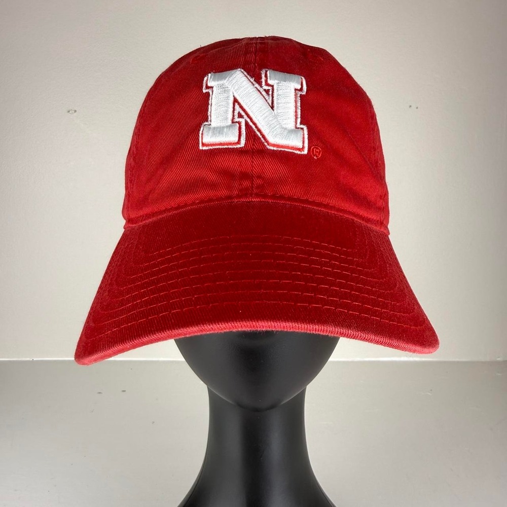 Adidas Nebraska Cornhuskers Slouch Strapback Dad Hat Red